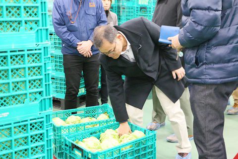 野菜くらぶ/まつの新センターご視察/提携産地レポート更新