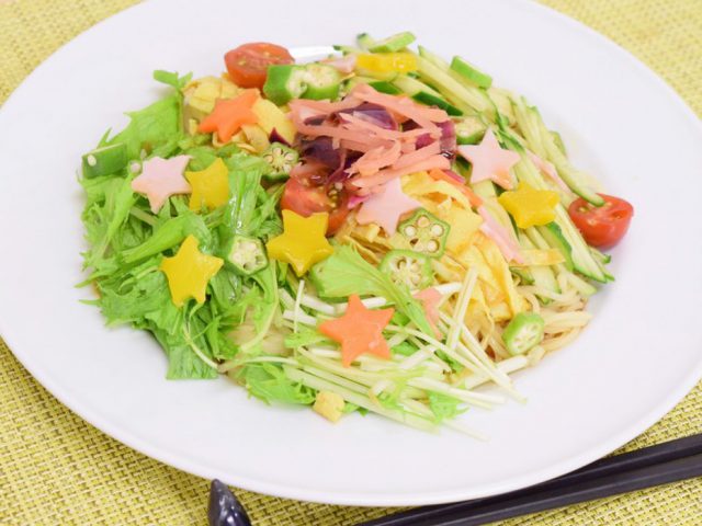 星空の七夕冷やし中華「幸せ♡野菜ランチ」