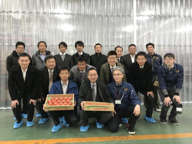 JA豊橋トマト部会　まつの新センターご視察