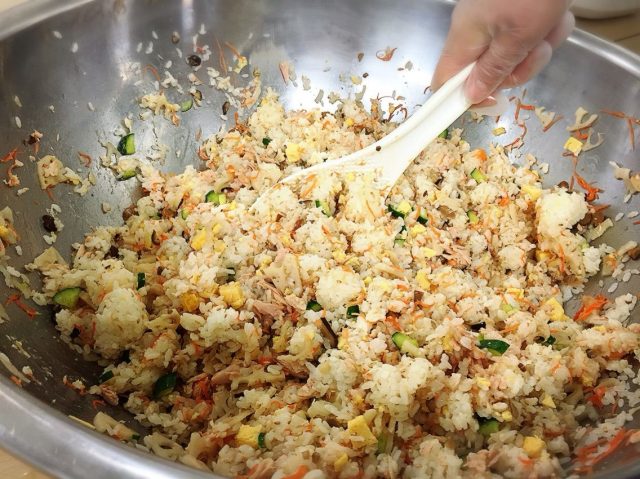 幸せ野菜ランチ_ひな祭りの手毬寿司