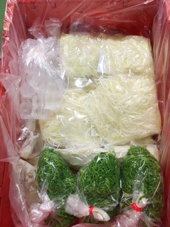 カット野菜保冷用氷の同梱
